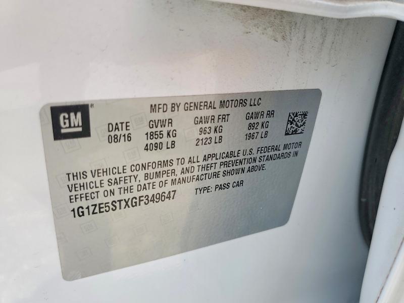 Продажа на аукционе авто 2016 Chevrolet Malibu, vin: 1G1ZE5STXGF349647, номер лота: 64022646