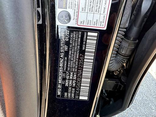 62798496 :رقم المزاد ، W1K6G6DB2NA123567 vin ، 2022 Mercedes-benz S مزاد بيع