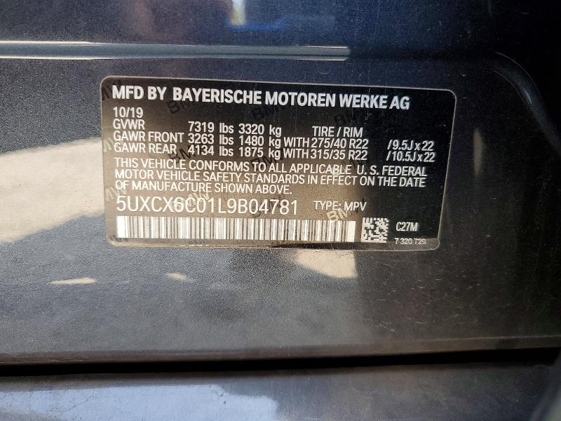 Продаж на аукціоні авто 2020 Bmw X7, vin: 5UXCX6C01L9B04781, номер лоту: 65485296
