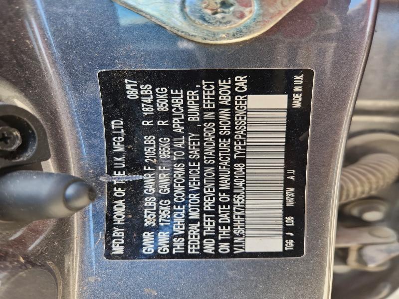 Aukcja sprzedaży 2018 Honda Civic, vin: SHHFK7H56JU401048, numer aukcji: 63872946