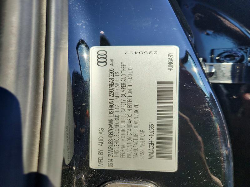 2015 Audi A3 მანქანა იყიდება აუქციონზე, vin: WAUACGFF1F1026851, აუქციონის ნომერი: 65980626