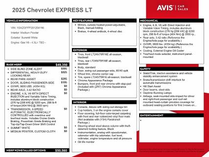 68521546 :رقم المزاد ، 1GAZGPFP2S1254198 vin ، 2025 Chevrolet Express G3500 مزاد بيع