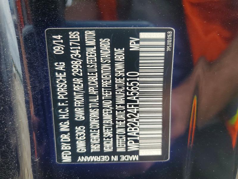 Продаж на аукціоні авто 2015 Porsche Cayenne, vin: WP1AB2A24FLA56510, номер лоту: 64072756