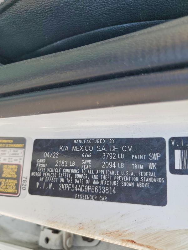 Aukcja sprzedaży 2023 Kia Forte, vin: 3KPF54AD9PE633814, numer aukcji: 64430916