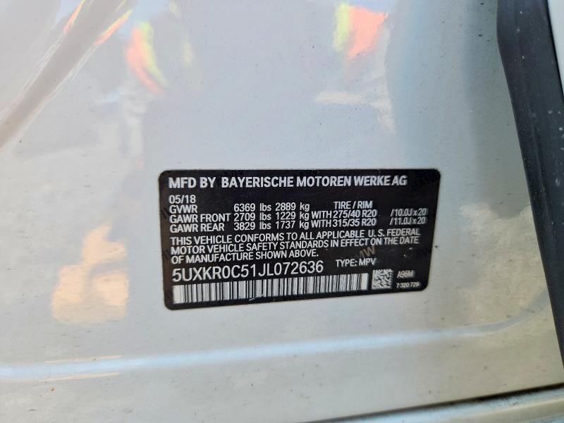Продажа на аукционе авто 2018 Bmw X5, vin: 5UXKR0C51JL072636, номер лота: 64599096