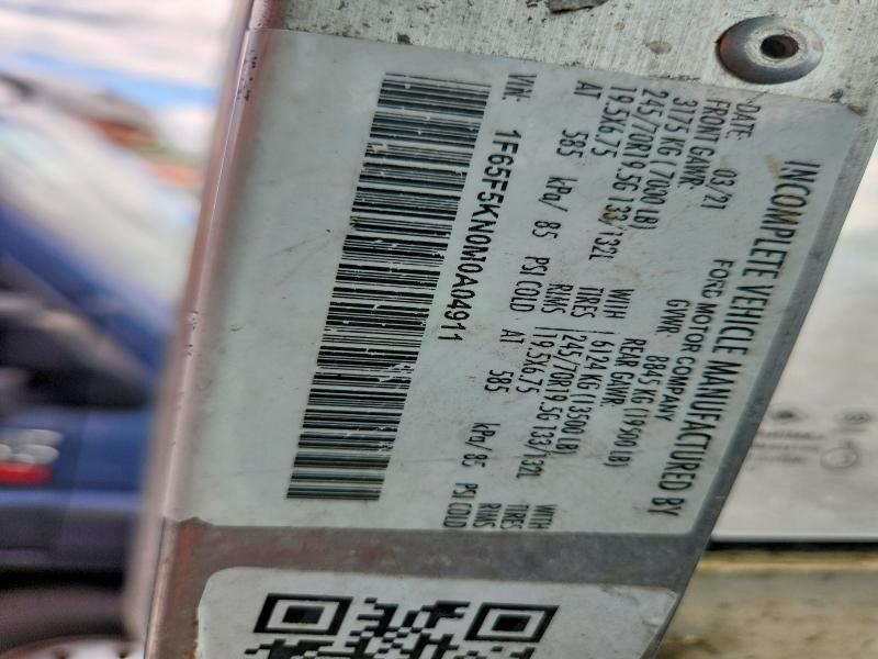65958606 :رقم المزاد ، 1F65F5KN0M0A04911 vin ، 2021 Ford F59 مزاد بيع