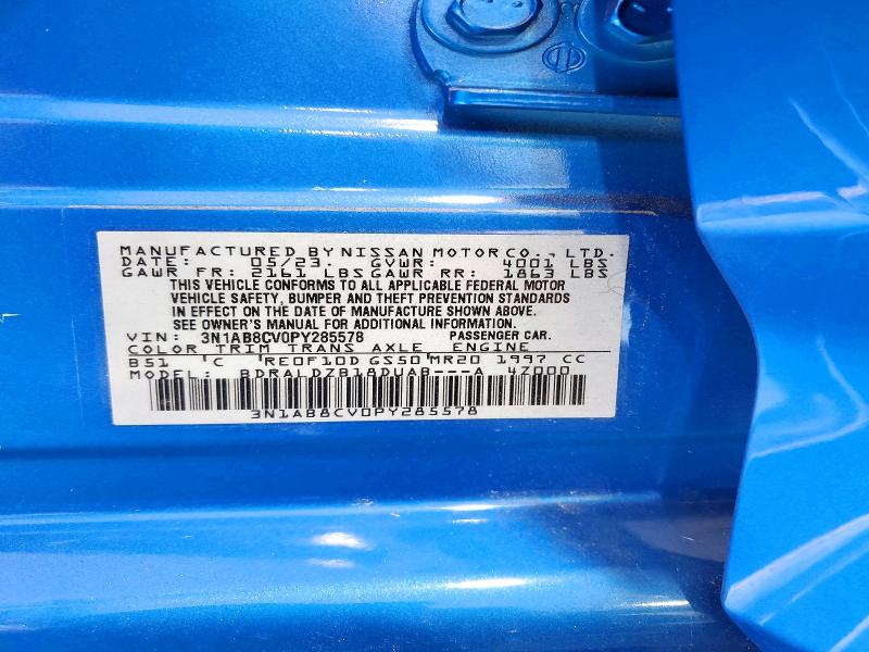 Aukcja sprzedaży 2023 Nissan Sentra, vin: 3N1AB8CV0PY285578, numer aukcji: 64513796