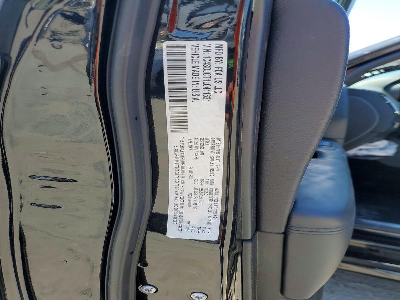 64977516 :رقم المزاد ، 1C4SDJCT1LC411631 vin ، 2020 Dodge Durango مزاد بيع