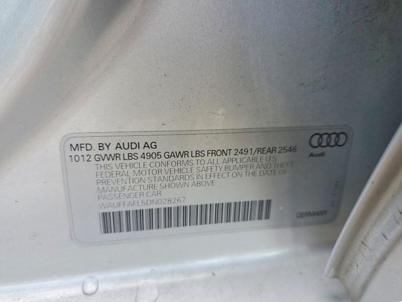 Aukcja sprzedaży 2013 Audi A4, vin: WAUFFAFL5DN028267, numer aukcji: 65208266