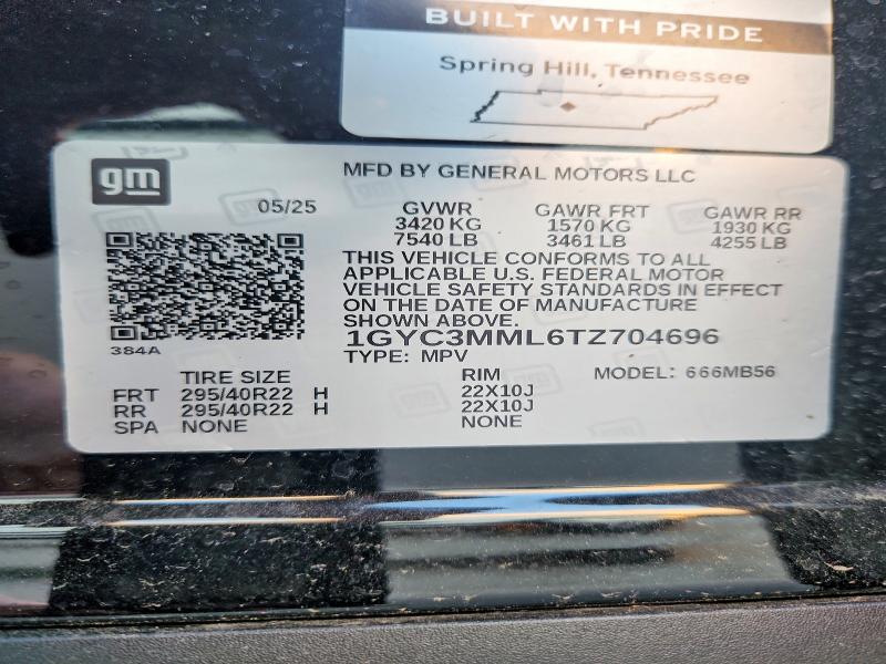 Aukcja sprzedaży 2026 Cadillac Vistiq, vin: 1GYC3MML6TZ704696, numer aukcji: 66692126