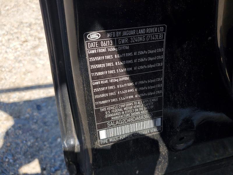 Продажа на аукционе авто 2013 Land Rover Lr4, vin: SALAG2D48DA683602, номер лота: 66356816