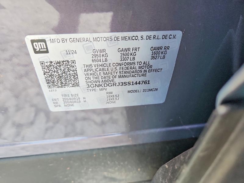 Продаж на аукціоні авто 2025 Chevrolet Blazer, vin: 3GNKDGRJ3SS144761, номер лоту: 66284146