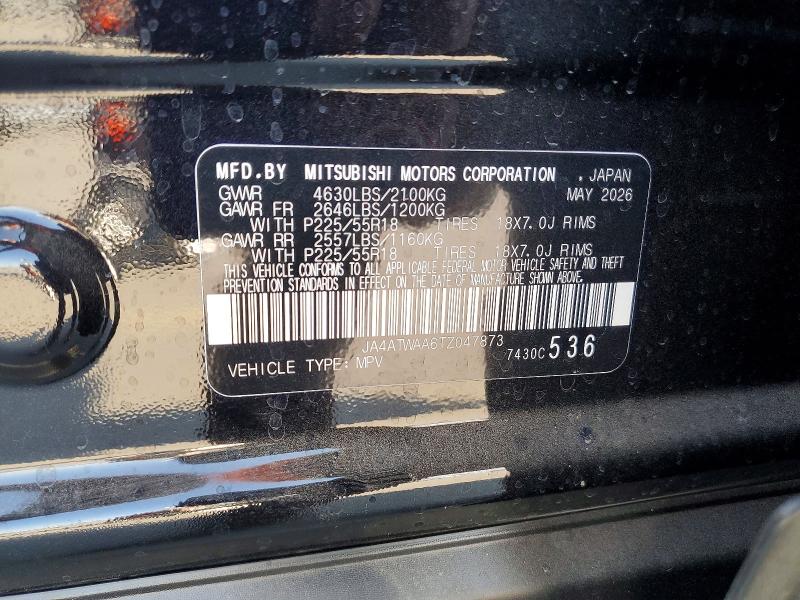 Aukcja sprzedaży 2026 Mitsubishi Eclipse Cross, vin: JA4ATWAA6TZ047873, numer aukcji: 65390956