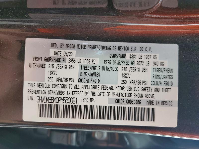 Aukcja sprzedaży 2023 Mazda Cx-30, vin: 3MVDMBBM0PM560091, numer aukcji: 64948716