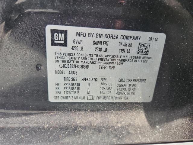 Aukcja sprzedaży 2015 Buick Encore, vin: KL4CJBSB2FB038650, numer aukcji: 63543296