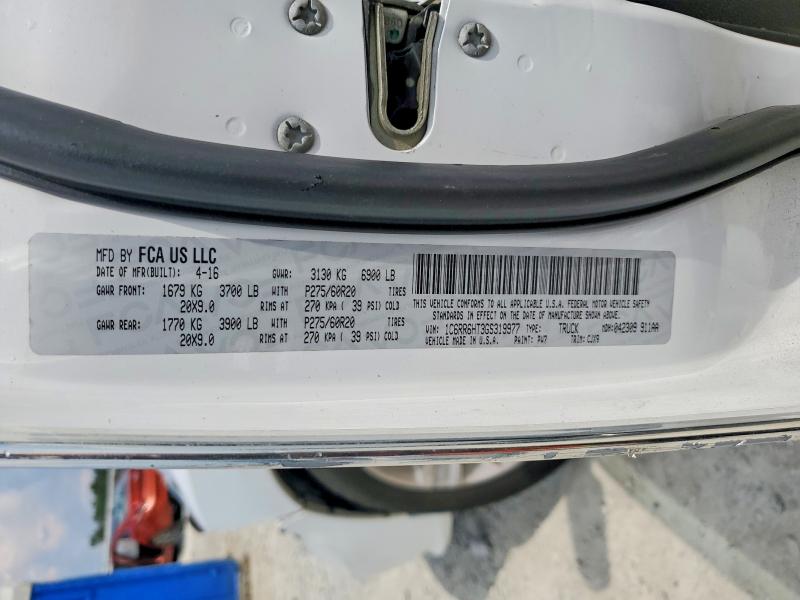 64550946 :رقم المزاد ، 1C6RR6HT3GS319977 vin ، 2016 Ram 1500 مزاد بيع