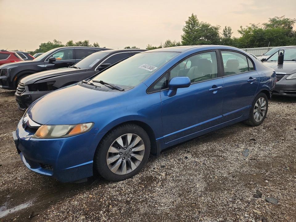 64437686 :رقم المزاد ، 19XFA16889E018082 vin ، 2009 Honda Civic مزاد بيع