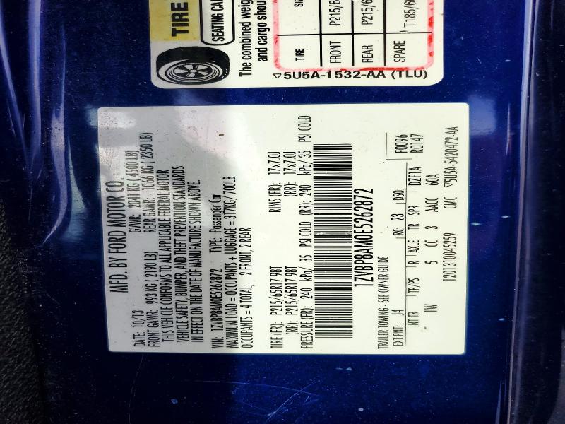 66228046 :رقم المزاد ، 1ZVBP8AM0E5262872 vin ، 2014 Ford Mustang مزاد بيع