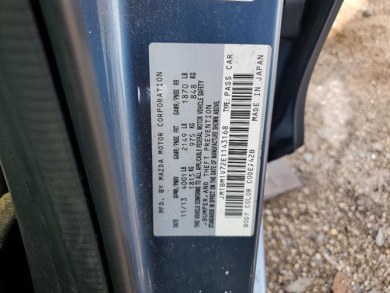 Aukcja sprzedaży 2014 Mazda 3, vin: JM1BM1V72E1143168, numer aukcji: 63103496