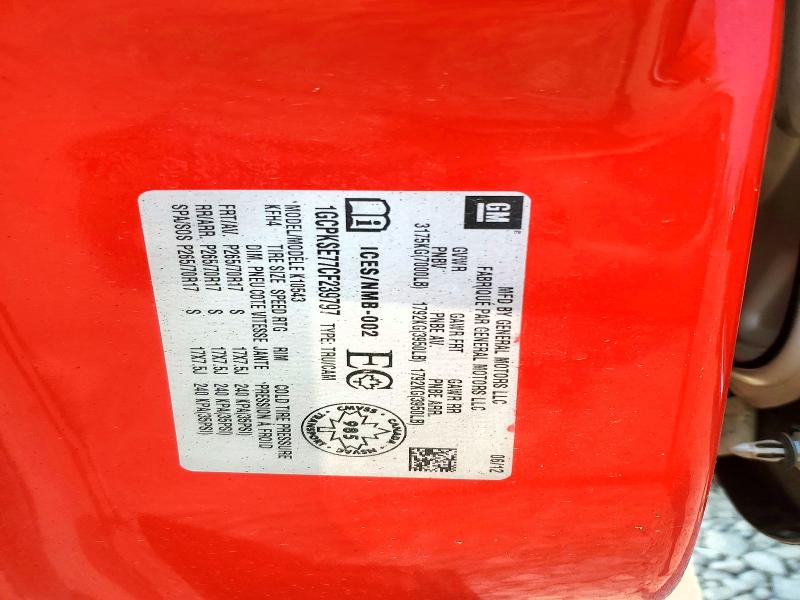 2012 Chevrolet Silverado მანქანა იყიდება აუქციონზე, vin: 1GCPKSE77CF239797, აუქციონის ნომერი: 63886276