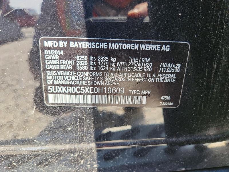 Продажа на аукционе авто 2014 Bmw X5, vin: 5UXKR0C5XE0H19609, номер лота: 63167906