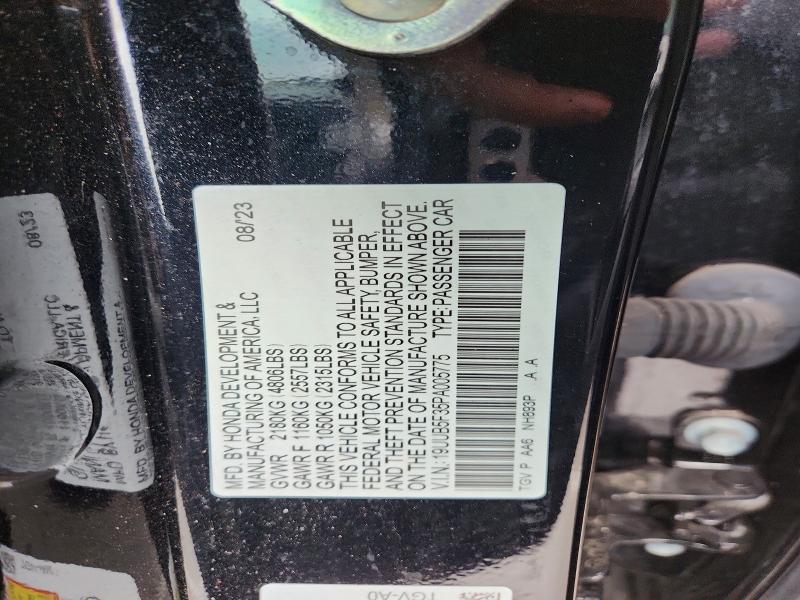 Aukcja sprzedaży 2023 Acura Tlx, vin: 19UUB5F35PA005775, numer aukcji: 64291756