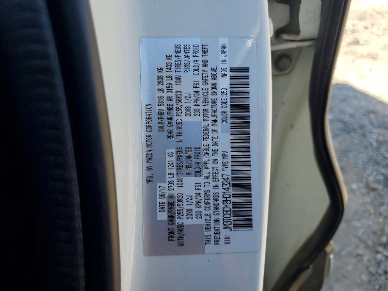 Auction sale of the 2017 Mazda Cx-9, vin: JM3TCBDY8H0143247, lot number: 67334916