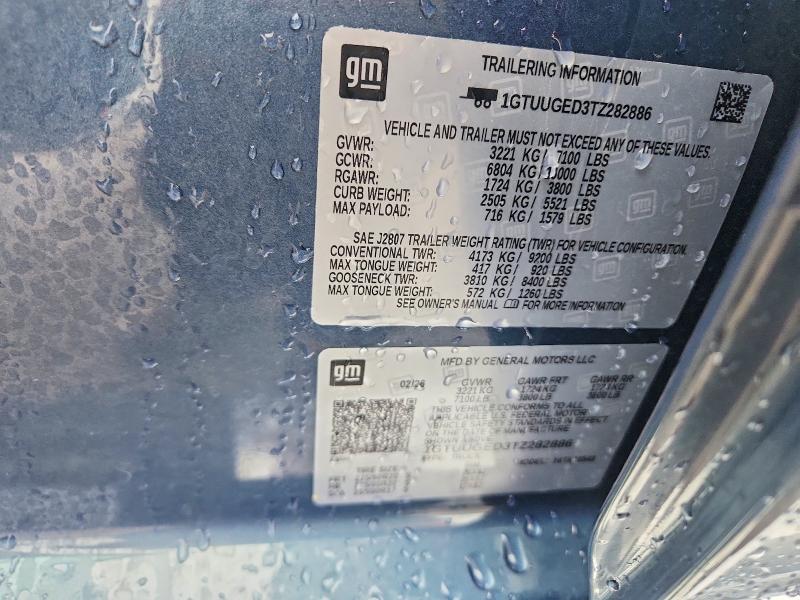 Aukcja sprzedaży 2026 Gmc Sierra, vin: 1GTUUGED3TZ282886, numer aukcji: 65831566
