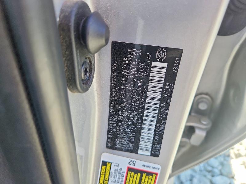 Продаж на аукціоні авто 2020 Toyota Camry, vin: 4T1G11AK0LU340484, номер лоту: 65199386