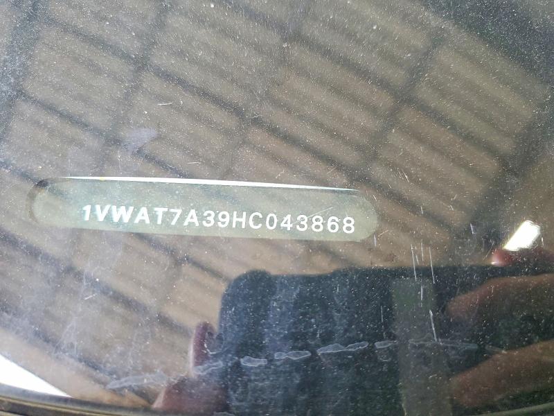 Aukcja sprzedaży 2017 Volkswagen Passat, vin: 1VWAT7A39HC043868, numer aukcji: 64417056
