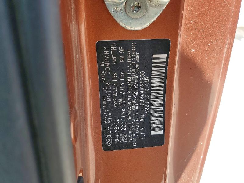 65725356 :رقم المزاد ، KMHHT6KD9DU095200 vin ، 2013 Hyundai Genesis Coupe مزاد بيع