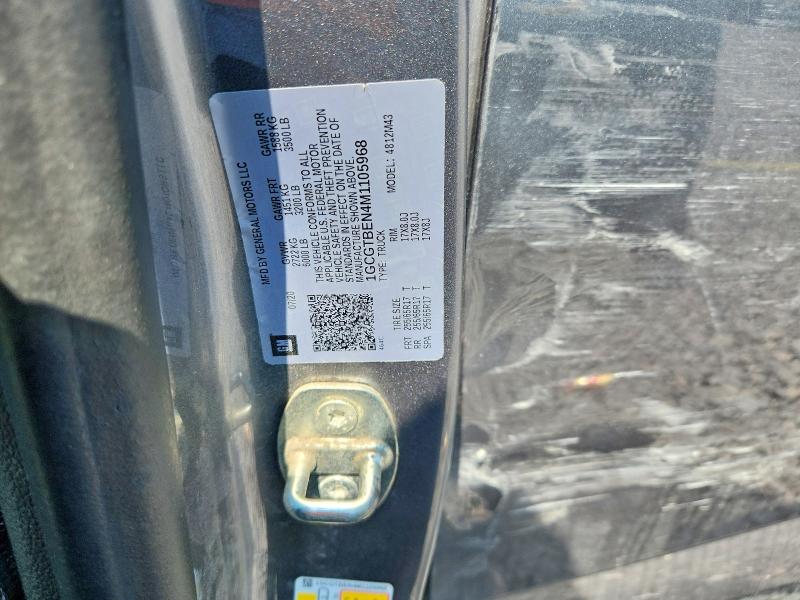 66550966 :رقم المزاد ، 1GCGTBEN4M1105968 vin ، 2021 Chevrolet Colorado مزاد بيع