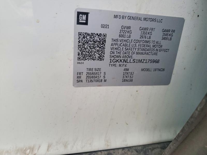 Продажа на аукционе авто 2021 Gmc Acadia, vin: 1GKKNLLS1MZ175968, номер лота: 64933756