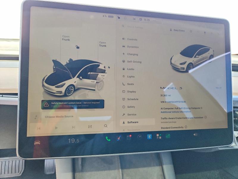 65882626 :رقم المزاد ، 5YJ3E1EAXPF511538 vin ، 2023 Tesla Model 3 مزاد بيع