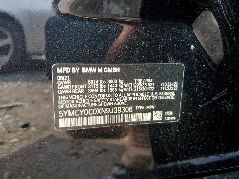 Aukcja sprzedaży 2022 Bmw X6, vin: 5YMCY0C0XN9J39306, numer aukcji: 62981456