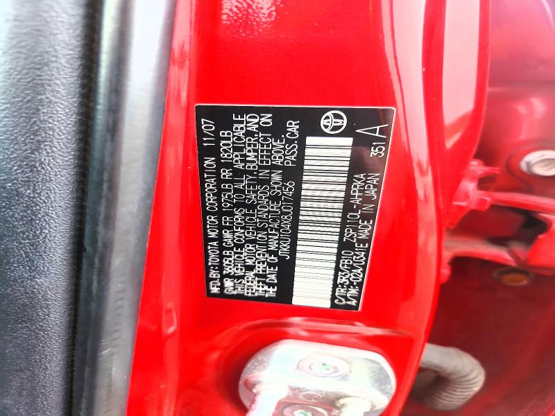 67239716 :رقم المزاد ، JTKKU104X8J017456 vin ، 2008 Scion Xd مزاد بيع