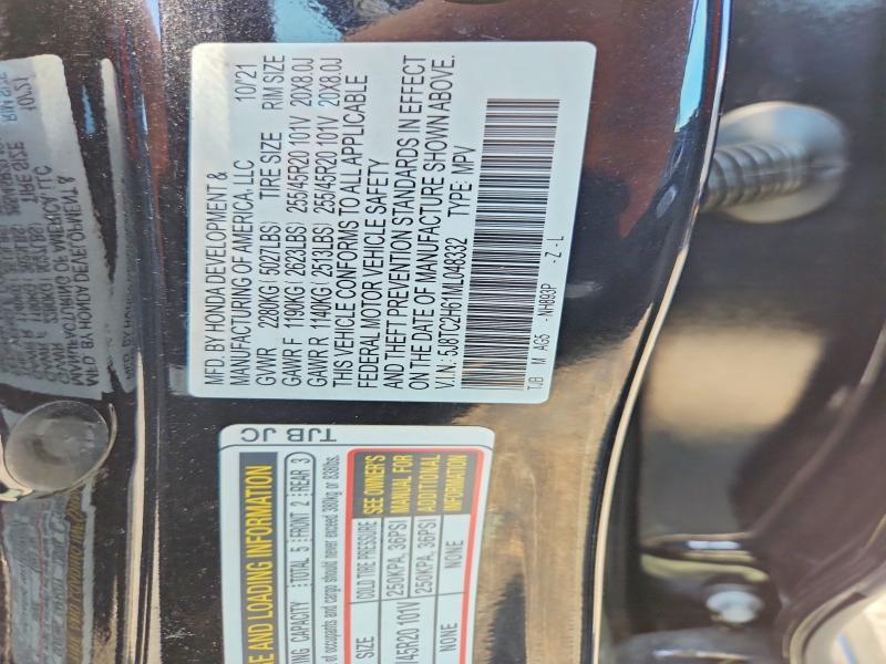 Aukcja sprzedaży 2021 Acura Rdx, vin: 5J8TC2H61ML048332, numer aukcji: 63416276