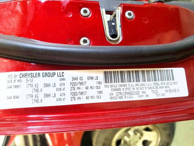 Продажа на аукционе авто 2010 Dodge Ram 1500, vin: 1D7RV1GPXAS231629, номер лота: 64119956