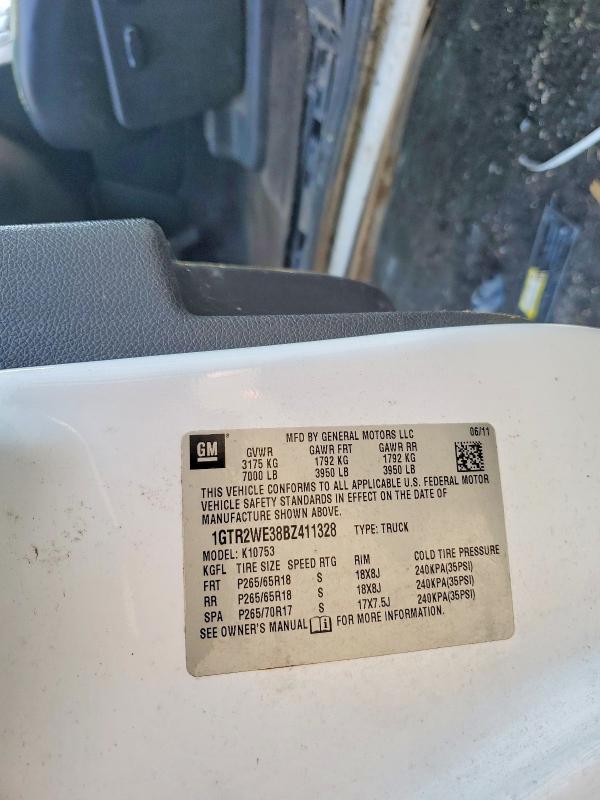 Продажа на аукционе авто 2011 Gmc Sierra, vin: 1GTR2WE38BZ411328, номер лота: 65684036