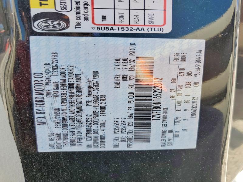 Продажа на аукционе авто 2006 Ford Mustang, vin: 1ZVFT80N165222812, номер лота: 65359586