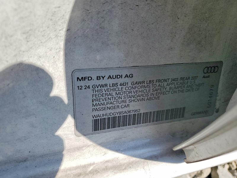 Продаж на аукціоні авто 2025 Audi A3, vin: WAUHUDGY8SA067952, номер лоту: 66574216