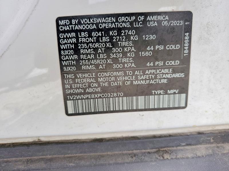 Продаж на аукціоні авто 2023 Volkswagen Id.4, vin: 1V2WNPE8XPC032870, номер лоту: 51014226