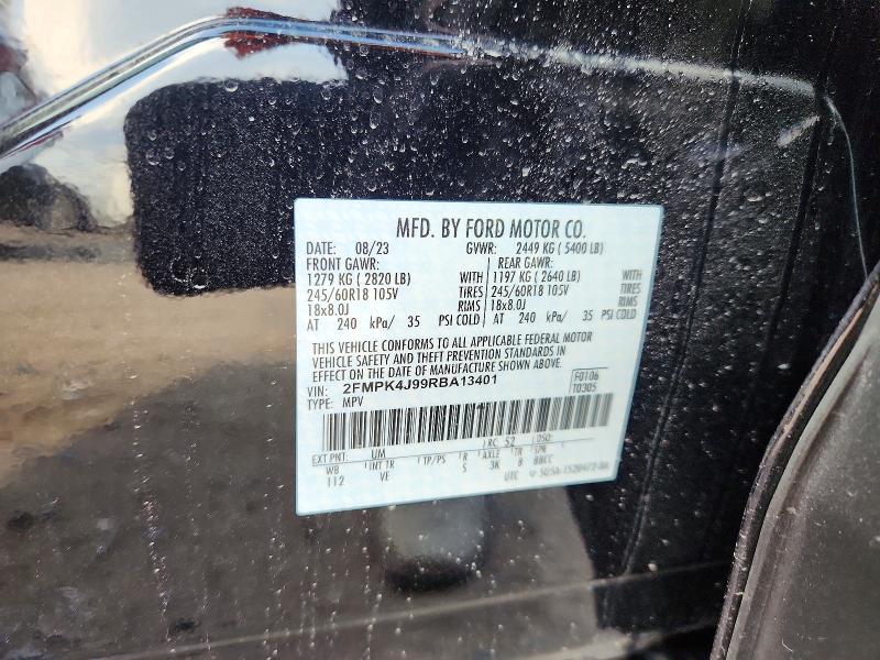 Продаж на аукціоні авто 2024 Ford Edge, vin: 2FMPK4J99RBA13401, номер лоту: 63539756