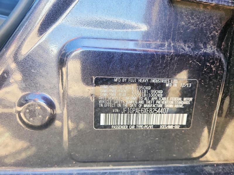 Aukcja sprzedaży 2014 Subaru Impreza, vin: JF1GPAE6XE8254407, numer aukcji: 66069386
