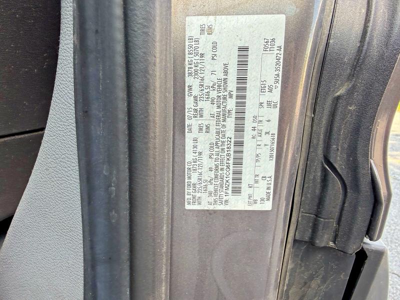 2015 Ford Transit მანქანა იყიდება აუქციონზე, vin: 1FMZK1CG6FKB18322, აუქციონის ნომერი: 65409256