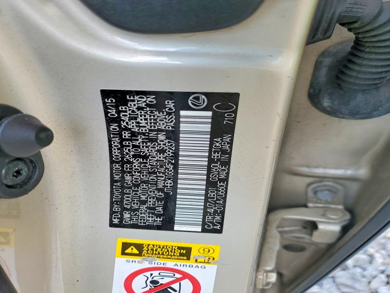 Aukcja sprzedaży 2015 Lexus Es, vin: JTHBK1GG4F2199237, numer aukcji: 64941246