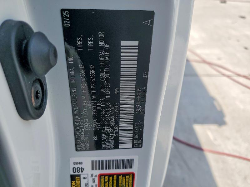 2025 Toyota Sienna მანქანა იყიდება აუქციონზე, vin: 5TDJRKEC2SS245908, აუქციონის ნომერი: 66536286