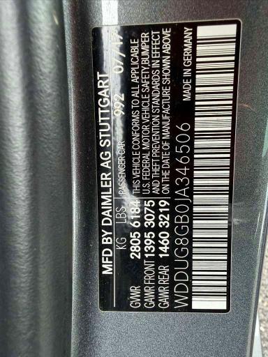 66699856 :رقم المزاد ، WDDUG8GB0JA346506 vin ، 2018 Mercedes-benz S مزاد بيع