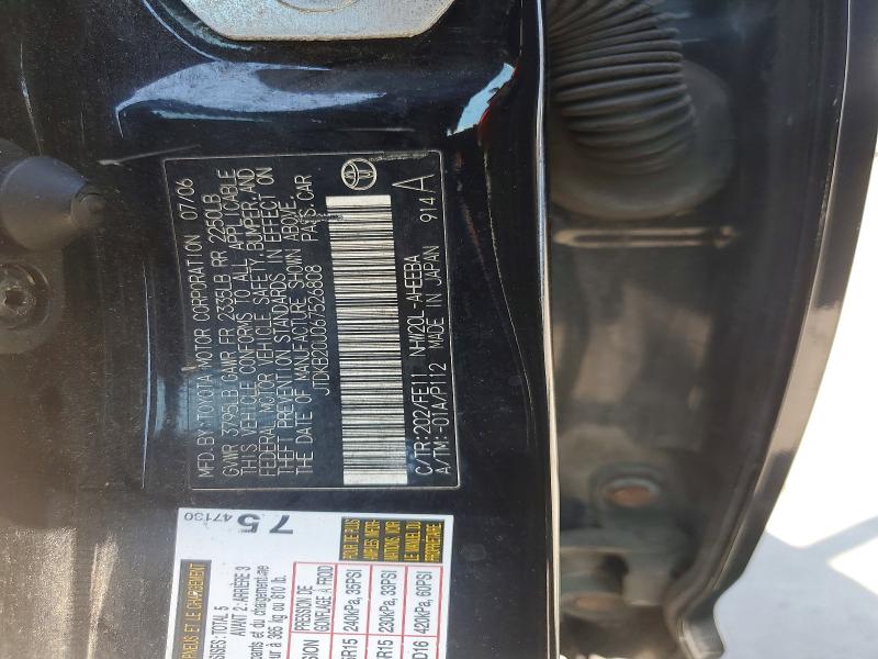 Aukcja sprzedaży 2006 Toyota Prius, vin: JTDKB20U067526808, numer aukcji: 63844136