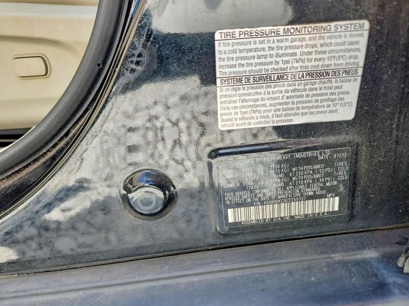 Aukcja sprzedaży 2012 Subaru Outback, vin: 4S4BRDKC9C2250127, numer aukcji: 64789676